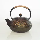 Hot selling 2019 amazon cast iron teapot tea warmer handmade Japanese cast iron tea pots water kettle