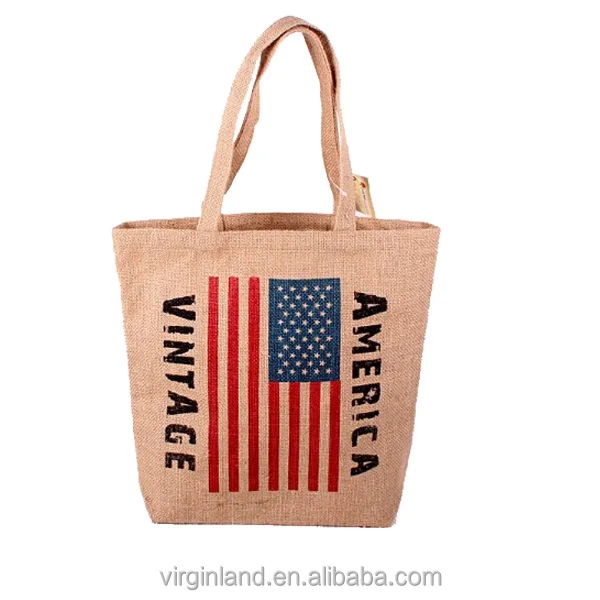 american flag bag uk promotional items with logo jute gift bag
