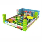 children building block inside kids playhouse indoor