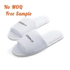 Good Quality Hot Sale Open Toe Terry Towel Hotel slipper OEM and ODM Allowed