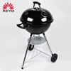 High Quality 18 Inch Three Leg Trolley Export Bbq Grill Charcoal Tripod Kettle Apple Style Bbq Barbecue Grill