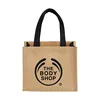 Promotional Mini Jute Gift Tote bags with Double 12.5'' Handles