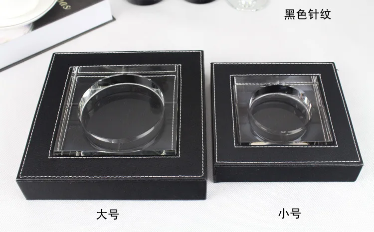 Leather ashtray ashtray / hotel / Office / desk ashtray ashtray