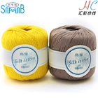 FY-HB8988 silk blended yarn factory smb oeko tex 50g skeins hand knitting cotton acry silk yarn skeins for hand knitting