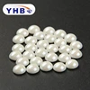 YHB factory hotfix Chalk White round pearls rhinestone for garment accessories