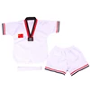 Custom Logo Adult Child Short Sleeve Martial Arts Suit Taekwondo Uniform