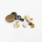 Custom logo wholesale flat copper leather military coat metal button