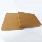 custom printed 3 layer brown kraft tuck corrugated mailer folding box packaging with logo