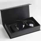 Shenzhen Custom size High end black rigid paper cardboard packaging magnetic watch gift box with spot UV