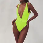 High quality women's one-piece swimsuit belt buckle bodycon beachwear sexy swimwear