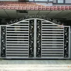 Electronic automatic type steel fence gate factory designs