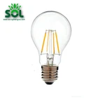 A60 4W dimmable filament led Bulb with E27 base