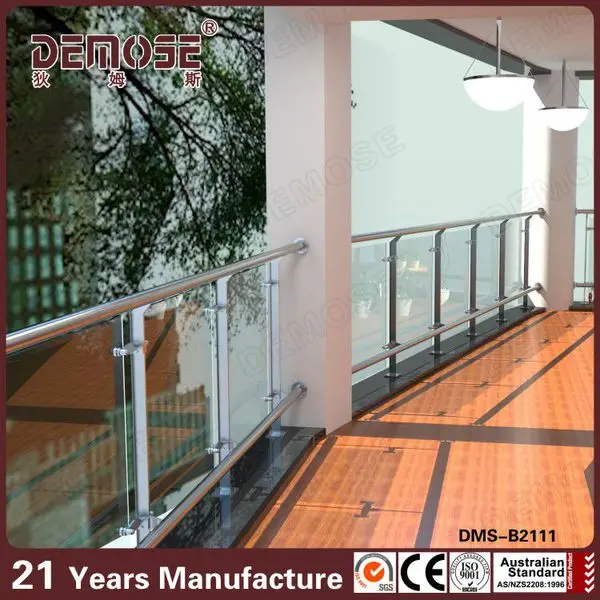 2014 new design stainless steel glass railing post with glass railing fittings wholesale glass stair railing
