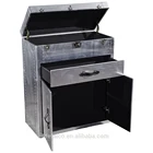 Decorative Tall aviation spitfire aluminum storage Trunk