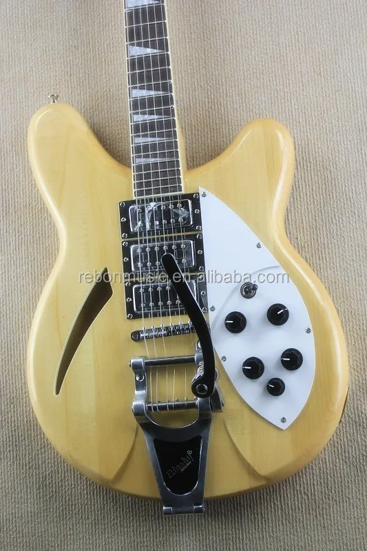 weifang rebon ricken 6 string electric guitar in wood colour