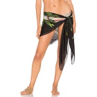 China manufacturer custom printed women beach dress floral pareo sarong