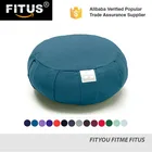 FITUS new product yoga bolster buckwheat Round Organic Cotton Zafu Meditation
