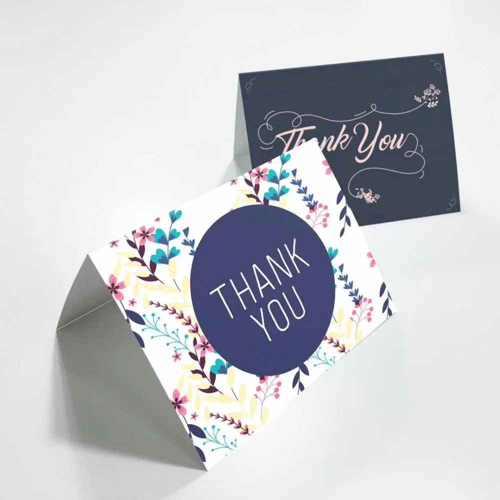 thank you cards set of 30 thanks card notes with 5 custom unique