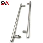 Door Glass Handle SVA-174K 550MM Glass Door T Handle Stainless Steel Pull Handle