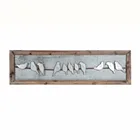 The best selling new fashion style wall painting metal bird wall art hanging