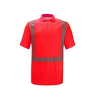 Good quality construction safety polo T-shirts work custom safety shirts