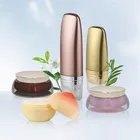 Hot selling cosmetic acrylic bottle cosmetic airless cream glass jar
