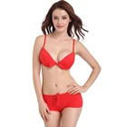 Custom Red Sexy Bikini Women Swimwear Two Pieces Swimsuit