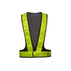 Man's flashing led lighted reflective safety vest clothing