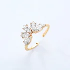 Elegant 925 silver ring princess amethyst heart shaped crown ring