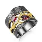 Abiding Special 925 Sterling Silver Handmade Rings Natural Rhodolite Garnet Gemstone Rings Women Jewelry