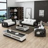 White color simple style artistic leather office business furniture sofa