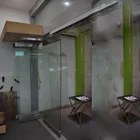 CHINA door hardware/ folding doors for frameless frosted glass