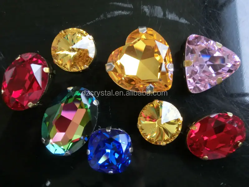 wholesale fancy stone crystal for jewelry making pujiang crystal