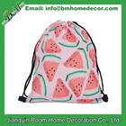 Full Color Sublimation Logo Printed Drawstring Backpack Cinch Sack Bag