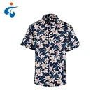 Special design short sleeve casual flower hawaiian shirts for men