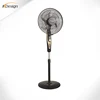 Black cheap powerful wind standing fan 16 inch no noise plastic blade standing fans for house