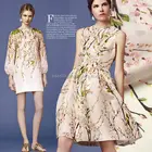 Peach Blossom digital Printed silk raw organza satin fabric