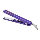 High quality purple new trendy design ceramic flat fast rechargeable iron hair straightener