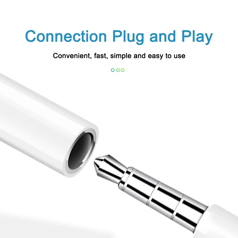 Type C Earphone Audio Cable Adapter Type-C to 3.5 mm Earphone Microphone Headset Audio Aux Adapter for samsung  S10