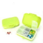 Eco-friendly PP Portable Mini 6 Compartment Pill Box With BPA Free