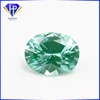 Lab Created Brazil Emerald Green Spinel #135 Brilliant Cut Oval 57 Facets Synthetic Spinel