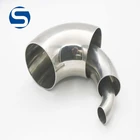 Bend Pipe And Fitting 304 316 2 Inch Pipe Fitting Stainless Steel 90 Bend For Sanitary Car Exhaust Part