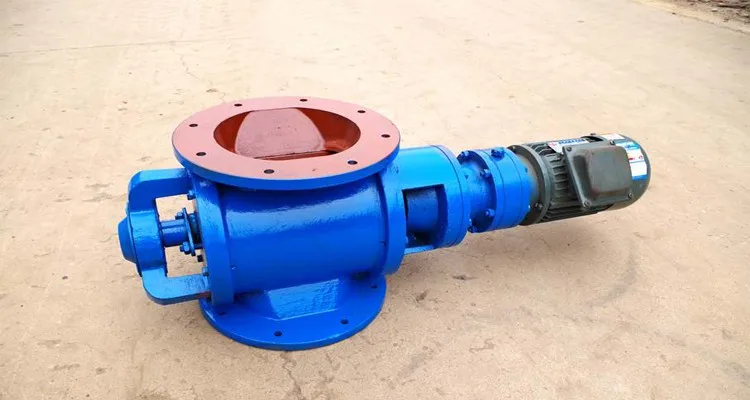 industrial discharge rotary valve star-shaped unloading impeller