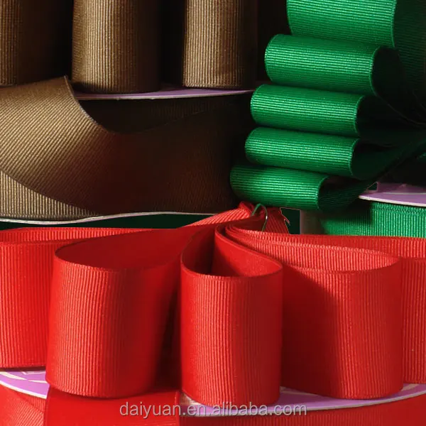 wholesale red solid grosgrain ribbon for gift packing