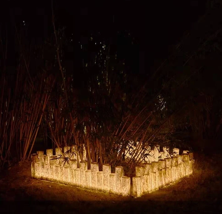 Eco-friendly Stump-shaped outdoor light garden light