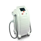 stationary laser opt led opt shr hair removal machine with two handlepieces