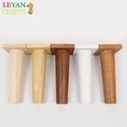 Tapered Furniture Feet leg Unfinished Wood Couch Chair Sofa 4 3/4" (2 legs) READY PAINT or STAIN