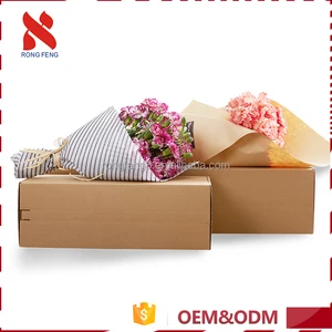 friendly various color printing your logo flower paper box gift