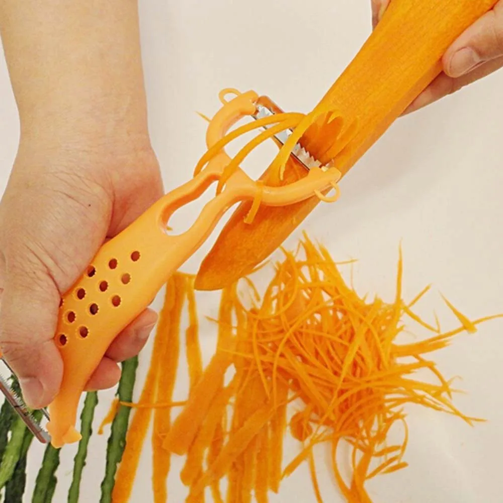 Kitchen Parer Slicer Plastic Vegetable Fruit Turnip Slicers Gadget Helper Peeler Julienne Cutter Slicer Practical Kitchen KC1071
