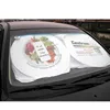 two circle tyvek car sunshade with custom logo print